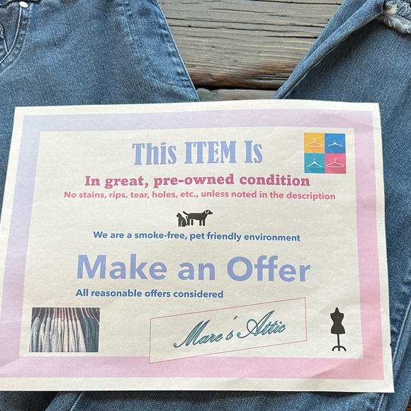 Ruby Rd. Blue Ankle Jeans Size 8 - Picture 6 of 6